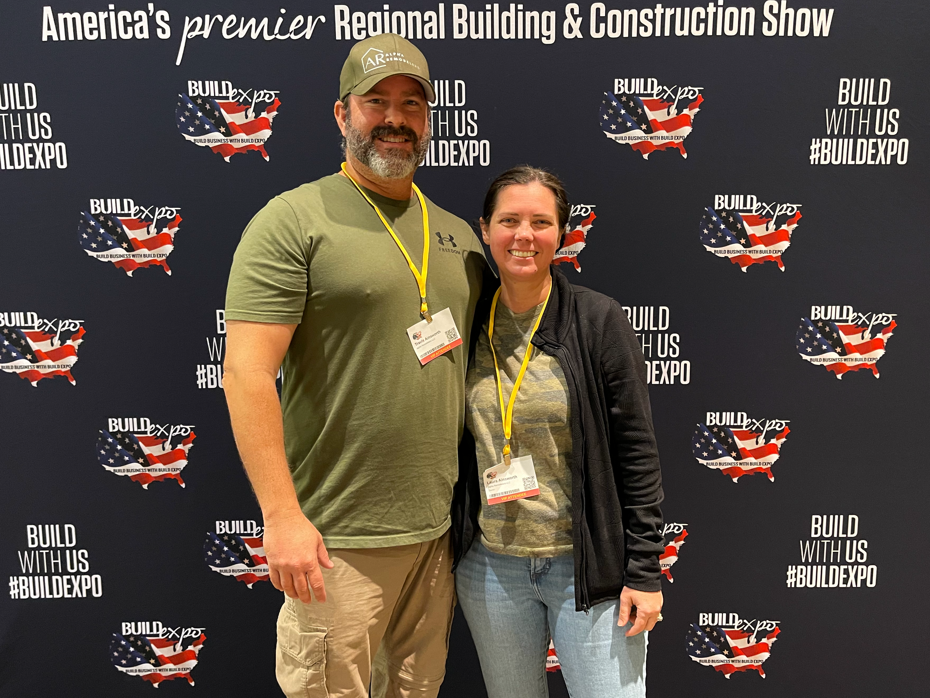 Laura and Travis Ainsworth at the Build Expo Regional Building & Construction Show